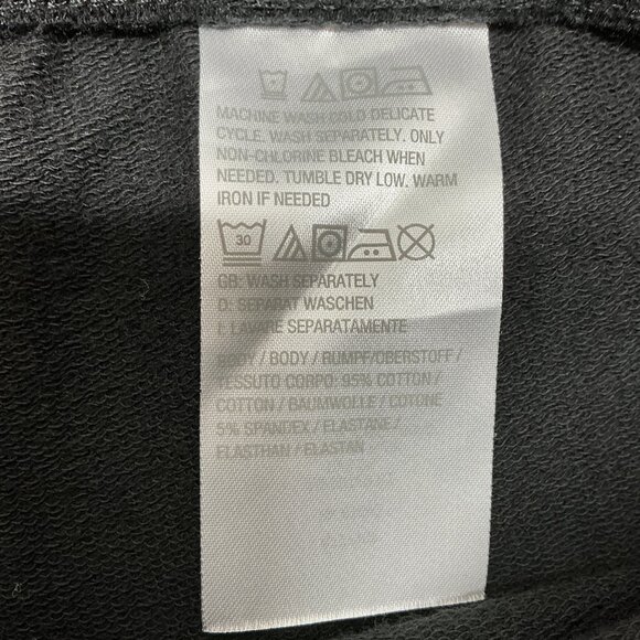 Large Set Sport Savvy Striped/Solid French Terry Short Sleeve & Crop Pant Set - Picture 12 of 13